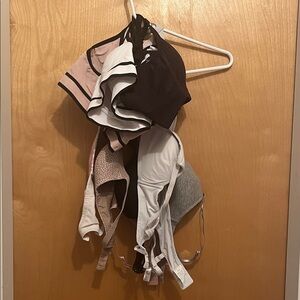 Assorted Bras in Pink, Black, and White